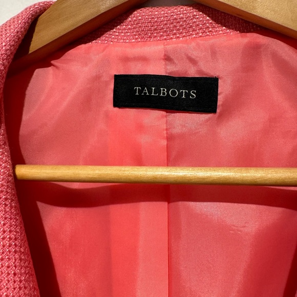 Vintage Talbots Pink Tweed Blazer Women’s Size Small - Picture 2 of 6